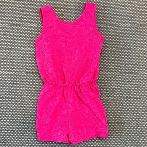 Sofi Pink Lace Romper